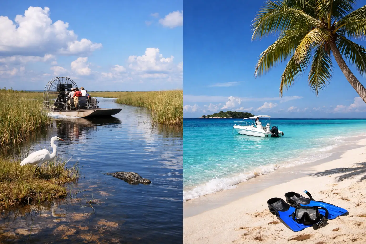 Everglades o Bahamas, ¿cuál elegir desde Miami?